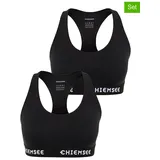 Chiemsee Sport-BH Schwarz M