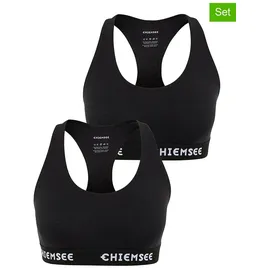 Chiemsee Sport-BH Schwarz M