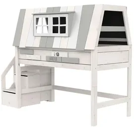 Lifetime Abenteuerbett mit Treppe My Hangout ¦ weiß ¦ Maße (cm): B: 261 H: 196 T: 107.0