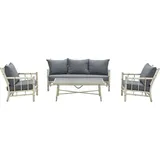 Garden Impressions Lombok Loungeset 4-tlg. braun/grau