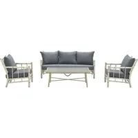 Garden Impressions Lombok Loungeset 4-tlg. braun/grau