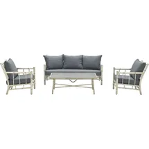 Garden Impressions Lombok Loungeset 4-tlg. braun/grau