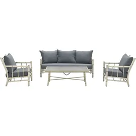 Garden Impressions Lombok Loungeset 4-tlg. braun/grau