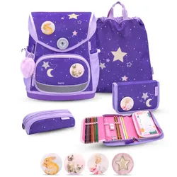 Belmil Compact Plus Premium Schulranzen Set 5-teilig Dahlia Dahlia Schulranzen Set