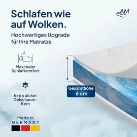 AM Qualitätsmatratzen Basic Gelschaum-Topper 180 x 200 cm