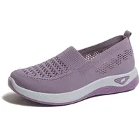 Orthopädische Walkingschuhe Damen Ergonomische Sportschuhe Mit Fußbett Bequeme Gesundheitsschuhe Für Alltag Wandern Büro Atmungsaktiv Schmerzfrei Flexibel Sommerschuhe Sneaker Leicht Barfussschuhe - 40 EU