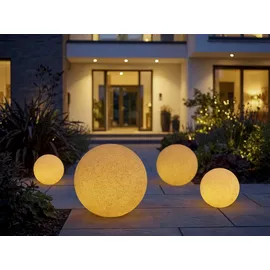KANLUX Gartenkugel Außenleuchte Terrakotta Ø 20 cm inkl. Erdspieß IP65 E27