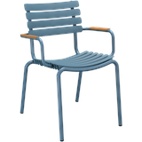 HOUE ReCLIPS Stuhl mit Armlehne Aluminiumgestell Sky blue