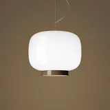 Foscarini Chouchin 3-flg. LED 25 cm grau Glas