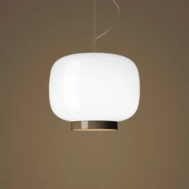 Foscarini Chouchin 3-flg. LED 25 cm grau Glas