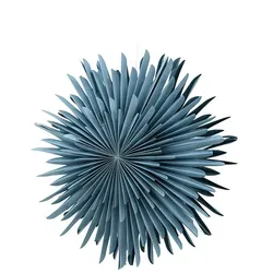 Ebuy24 Sälen Weihnachtsstern mit Licht Papier Ø60 cm Pendelleuchte blau.