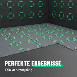 greate. greate 2100-teiliges Fliesen Nivelliersystem 2mm - Fliesenverlegehilfe