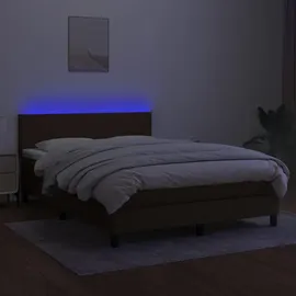vidaXL Boxspringbett 140 x 200 cm H2 Braun