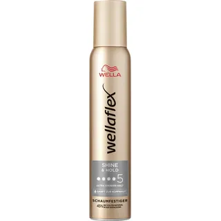 Wella Wellaflex Shine & Hold Schaumfestiger für höheren Glanz 200 ml