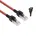 Red 2 meters U/UTP CAT6A lockable patch cable snagless with RJ45 connectors FB5502
