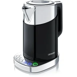 Arendo Wasserkocher 1,7 l, 3000 W, Edelstahl, Schnellkoch Funktion, Temperatureinstellung 70° C - 100° C
