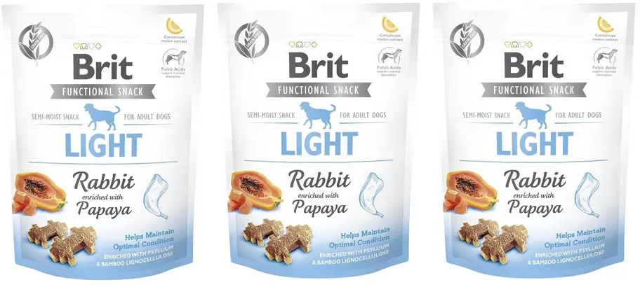 BRIT CARE DOG FUNCTIONAL SNACK LIGHT RABBIT 3x150g (Mit Rabatt-Code BRIT-5 erhalten Sie 5% Rabatt!)