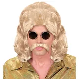 w widmann milano party fashion 70er Jahre Perücke mit Bart Unisex Einheitsgröße