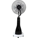 TroniTechnik® Standventilator mit Wasser, Ventilator mit Sprühnebel  Wasserkühlung Raumbefeuchter 90W