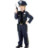 Amscan Kostüm Polizei Polizeimeister für Kinder mit Walkie Talkie 8- 10 Jahre | 8- 10 Jahre