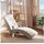 Homcom Massagesessel Elektrisch 56 x 84 x 168 cm Cremeweiß mit Fernbedienung