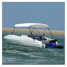 vidaXL Sonnenschutz 2-Bow Bimini Top 180 x 130 x 110 cm Weiß