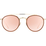 Ray Ban Round Double Bridge RB3614N 3647N 51-22 gold/copper gradient flash