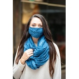 COLLEZIONE ALESSANDRO Loop " Jeansi " in blau | Gr.: onesize