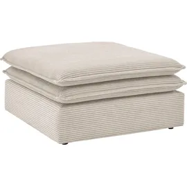 Home Affaire Hocker HOME AFFAIRE "PIAGGE", beige (hellbeige), Webvelours, Hocker, Hocker, Hochwertiger Cord, passend zum Loveseat PIAGGE