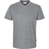 Hakro V-Shirt Classic grau meliert, 2XL