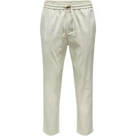 Only & Sons ONSLINUS CROP Stoffhose Beige M