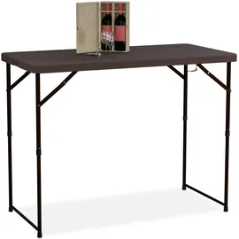 Relaxdays Gartentisch klappbar, HBT: 74x120x60 cm,