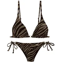 Bruno Banani Triangel-Bikini Damen Schwarz/Gold 40 Cup C/D