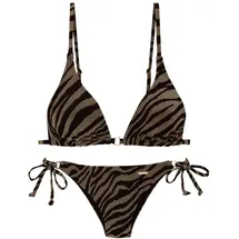Bruno Banani Triangel-Bikini Damen Schwarz/Gold 40 Cup C/D