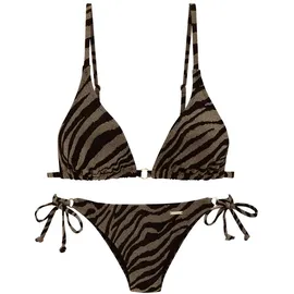 Bruno Banani Triangel-Bikini Damen Schwarz/Gold 40 Cup C/D