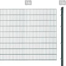 Arvotec Doppelstabmattenzaun ARVOTEC "EXCLUSIVE 183 zum Einbetonieren", grau (anthrazit), H:183cm, Stahl, Kunststoff, Zaunelemente, Zaunhöhe 183 cm, Zaunlänge 2 - 60 m