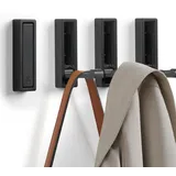 Klappbare Wandhaken, 4er-set Klappbare Kleiderhaken, Robuste Klapphaken Aus Rostbeständiger Zinklegierung Für
