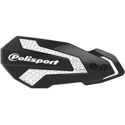Handprotektoren Polisport MX Flow schwarz / weiß CRF 450 hydraulische Kupplung