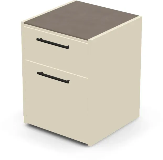 Brabura CT 60 Abfallmodul - Barro / Perle Blanche / Matt schwarzer Griff
