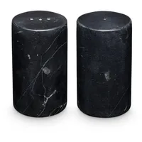 houseproud Tube Salz und Pfeffer Set aus Marmor hell oder dunkel (dunkel)