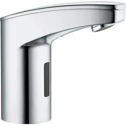 Waschtischarmatur STIEBEL ELTRON "WSN 10 Sensor-Armatur", silber (verchromt), B:23cm H:8cm T:38cm, Armaturen, mit Stecker, für offene (drucklose) Durchlauferhitzer/Kleinspeicher