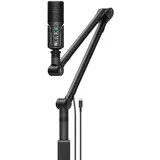 Sennheiser Profile Streaming Set mit USB-C Mikrofon, Boom Arm mit integrierter Kabelführung, 3m-USB-C-Kabel und Mikrofon-Aufbewahrungsbeutel | Schwarz (700100)