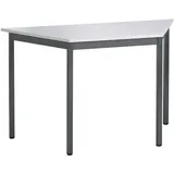 Sodematub Mehrzwecktisch lichtgrau, dunkelgrau Trapezform, Vierkantrohr grau, 60,0/120,0 x 60,0 x 74,0 cm