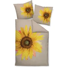 JANINE modern art floral Gelb 155 x 220 cm + 80 x 80 cm