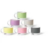 Pantone Porzellan Teebecher 6er-Set Set 2 - Pastell-Töne