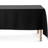 Partydeco Tischdecke rechteckig 180 x 300 cm Schwarz
