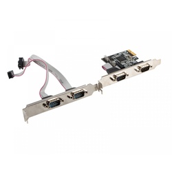 Lanberg Extension Card PCI-Express 4 x DB9/COM