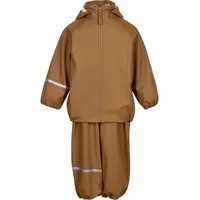 CelaVi Unisex Kids Basic Recycle PU Rainwear Set, Rubber, 130
