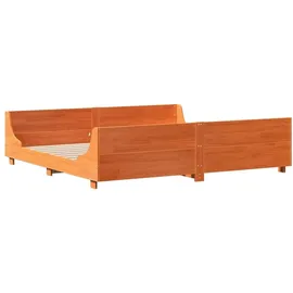 vidaXL Massivholzbett 180 x 200 cm Braun