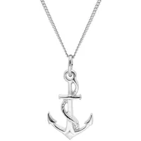 trendor Panzerkette mit -Anhänger 925 Silber silberfarben 50 cm